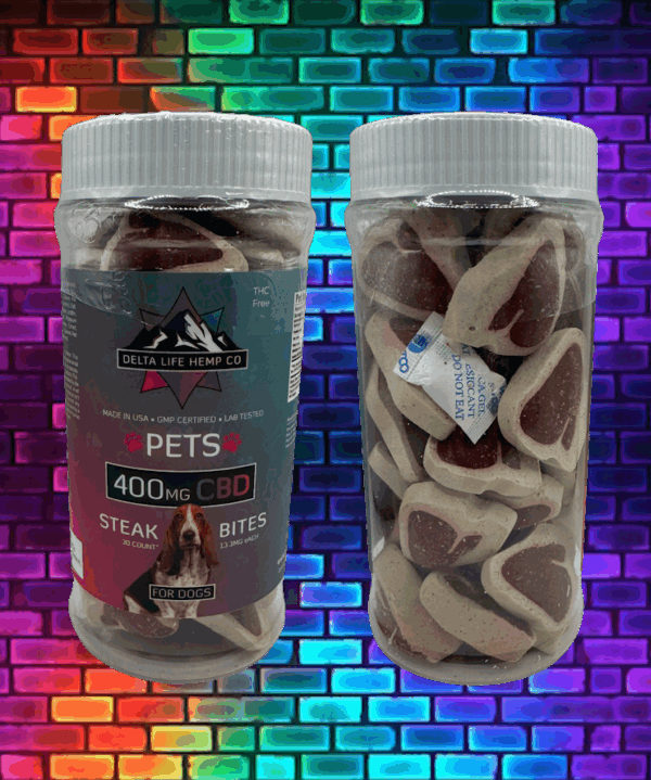 Steak Bites CBD Dog Treats 400mg